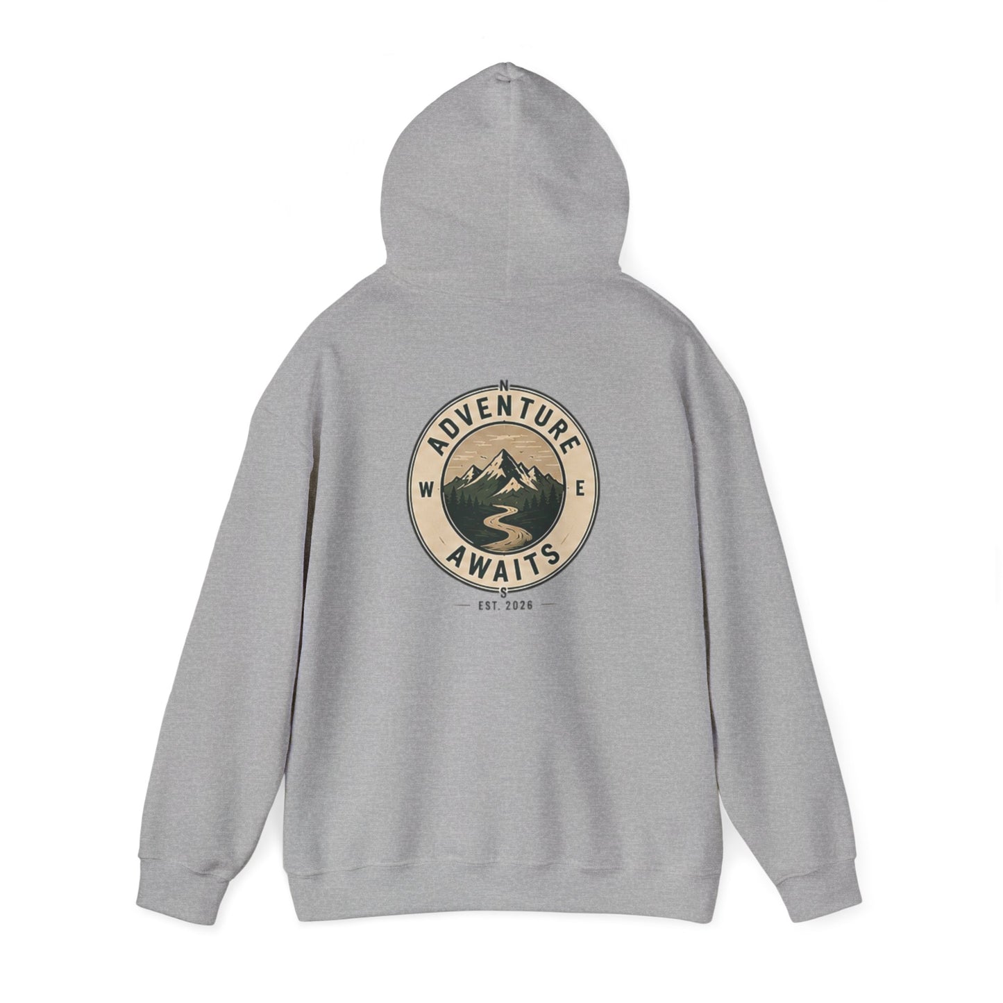 Northbound “Adventure Awaits” Premium Hooded Sweatshirt