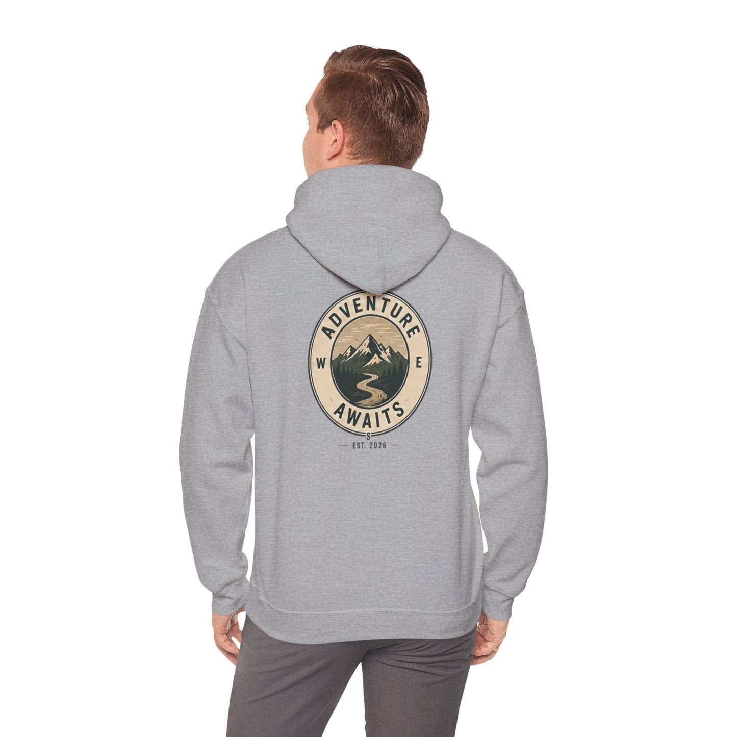 Northbound “Adventure Awaits” Premium Hooded Sweatshirt