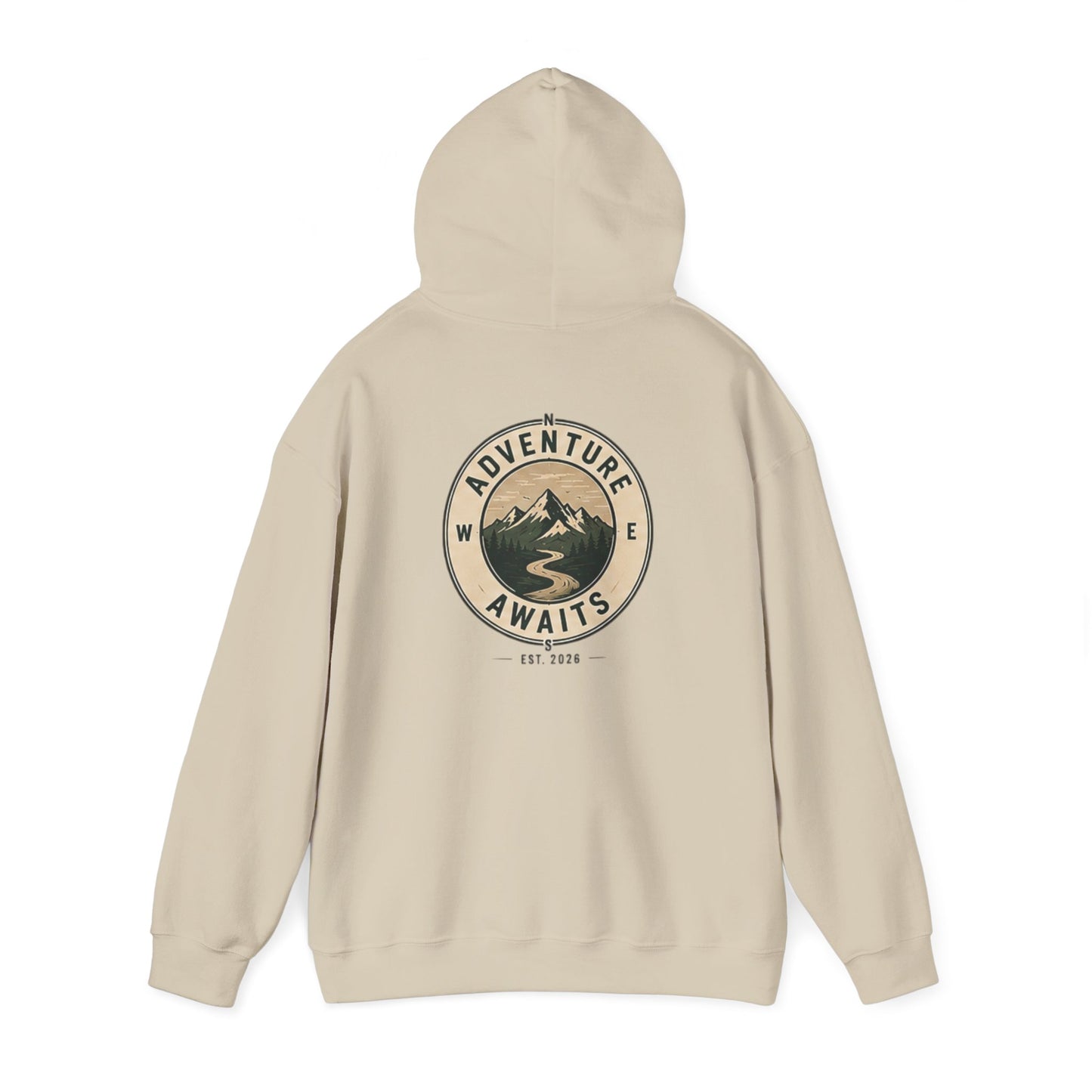Northbound “Adventure Awaits” Premium Hooded Sweatshirt